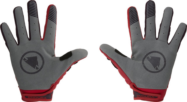 Endura SingleTrack Full Finger Gloves - pomegranate/M