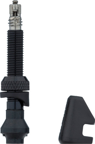 DT Swiss Valve Tubeless Aluminium pour Jantes Asymétriques - noir/Valve Presta (SV)