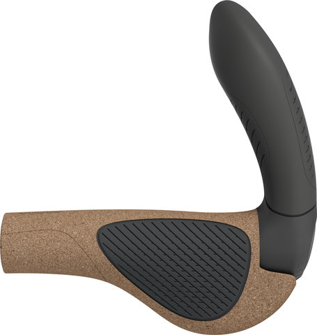 Ergon GP4 Evo BioCork Handlebar Grips - black-grey