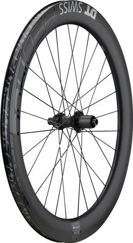 DT Swiss Juego de ruedas HEC 1400 SPLINE 62 Carbon Disc Center Lock Hybrid 28" - schwarz | 142 mm | 100 mm | 28" | SRAM XDR | 100 mm | 100 mm | 142 mm