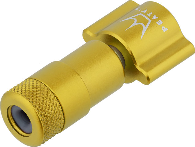 Peaty's Holeshot CO2 Tyre Inflator Kit CO2 cartridge pump + 16 g cartridge - gold