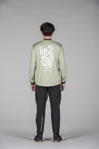 Northwave Sharp L/S Trikot - green-khaki | L