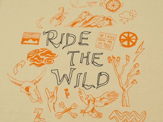 Endura T-Shirt Ride The Wild Graphic - light sand | M