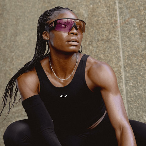 Oakley Vanguard Meta AI Sports Glasses - black | prizm transitions red