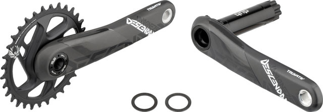 Truvativ Juego de bielas Descendant Carbon Eagle Direct Mount DUB 12 velocid. - black/175,0 mm