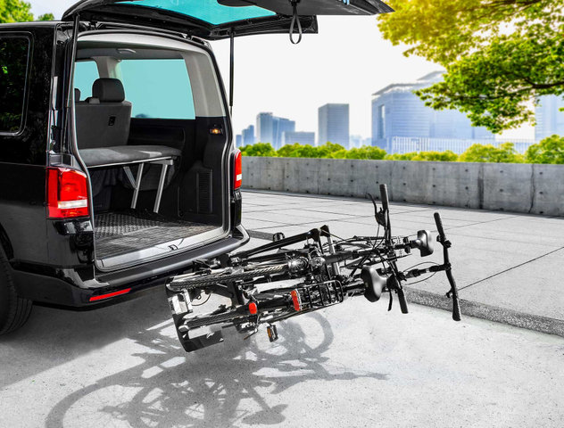 Eufab ProBC2+ Fahrradträger für Anhängerkupplung - schwarz-silber