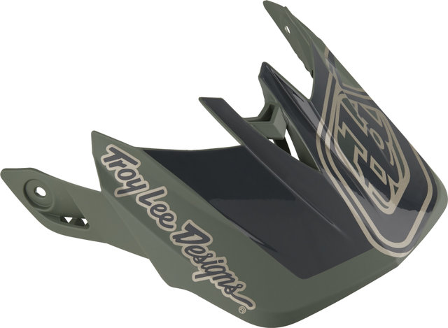 Troy Lee Designs Spare Visor for D4 Polyacrylite MIPS Helmet - shadow olive