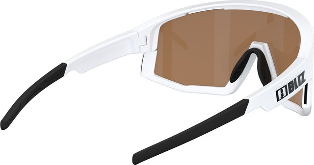 Bliz Fusion Nano Optics Nordic Light lunettes de sport - matte white/coral-orange-blue