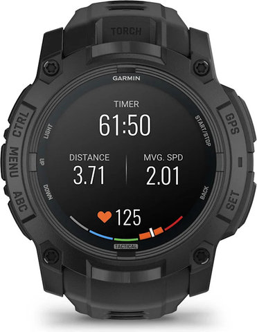 Garmin Instinct 3 50 mm AMOLED Tactical Edition GPS multisport smartwatch - black