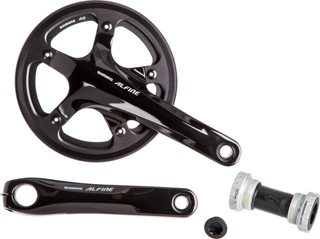 Shimano Set de Pédalier Alfine FC-S501 avec Garde-Chaîne simple - noir/170,0 mm 42 dents