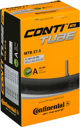 Continental Chambre à Air VTT 27,5 - universal | 47-584 à 62-584 | Valve Schrader (AV) | 27,5 x 1,75-2,4 AV 40 mm | 40 mm