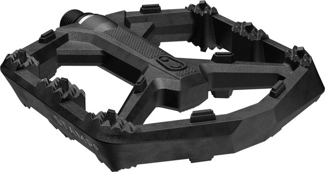 crankbrothers Pedales de plataforma Stamp 0 - black/112 /116 /large