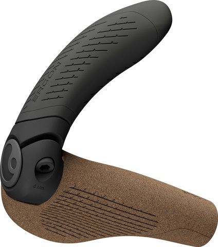 Ergon GP4 Evo BioCork Handlebar Grips - black-grey