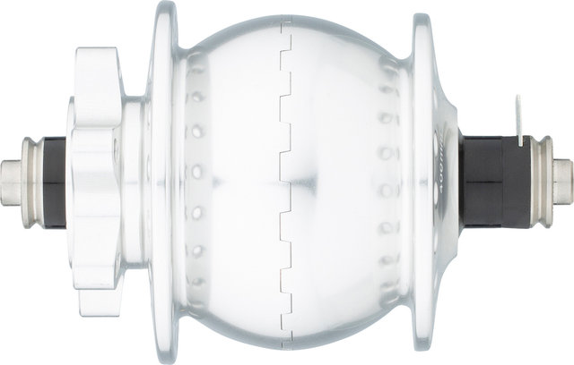 SON 28 6-Bolt Disc Hub Dynamo - silver-anodised/36 hole