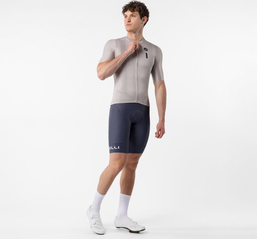 Castelli Third Tone Logo S/S Shirt - clay belgian blue | S