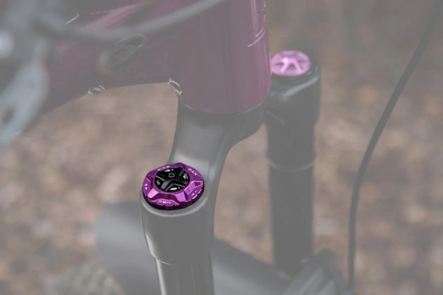 OAK Components Forkcap HSC para Fox 34, 36, 38, 40 - purple