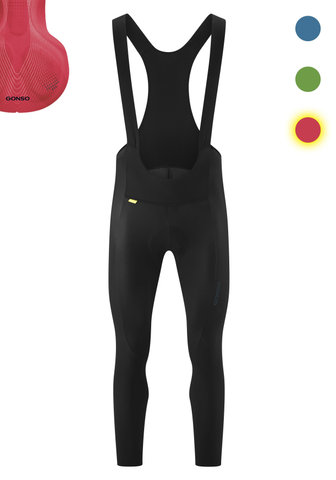 GONSO Culotte térmica con tirantes SITIVO - black-fire | S