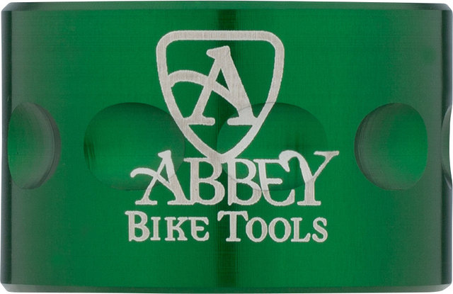 Abbey Bike Tools Herramienta de ejes de pedalier Bottom Bracket Socket Dual Sided - green
