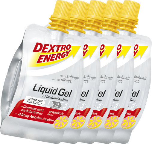 Dextro Energy Gel líquido - 5 unidades - grapefruit-sodium/300 