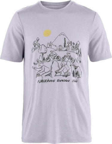 Fjällräven T-shirt Hoja Lugnt Wool - lavender mist | L
