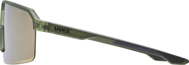 uvex ramp sports glasses - olive matt | mirror gold