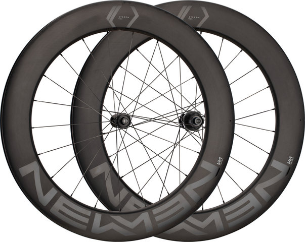 NEWMEN Streem TT.80 28" Carbon Wheelset - black | 100 mm | 142 mm | Shimano Road 12-speed | 28"