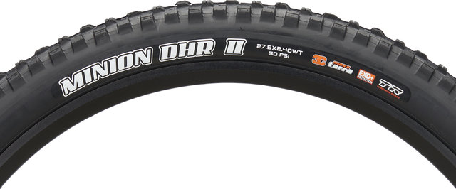 Maxxis Pneu souple Minion DHR II 3C MaxxTerra EXO+ WT TR 27,5" Emb. d'atelier - noir/2.6 /27.5 /66-584/66 mm Maxxis Pneu souple Minion DHR II 3C MaxxTerra EXO+ WT TR 27,5" Emb. d'atelier - noir/2.6 /27.5 /66-584/66 mm