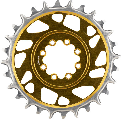 Burgtec plateau SRAM 8 trous thick-thin avec déport de 3 mm - bullion gold | 28 | 28 