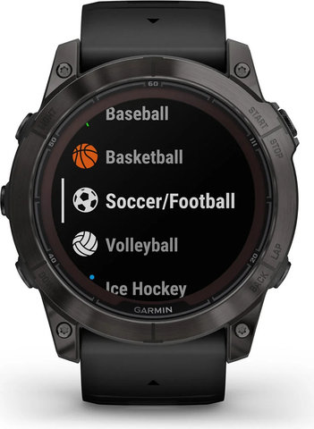 Garmin fēnix 7X Pro Sapphire Solar Edition Titan Smartwatch - schwarz-carbongrau