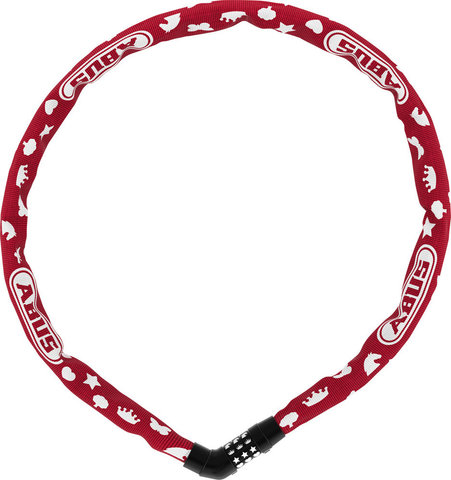 ABUS Steel-O-Chain 4804C Symbols Chain Lock - red