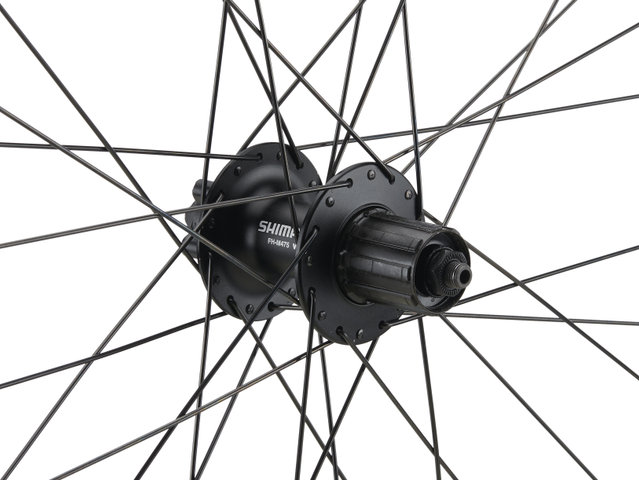 bc basic Urban Alivio 6-Bolt Disc DT Swiss 466d 28" Wheelset - black | 28" set (front 9x100 dynamo + rear 10x135) Shimano