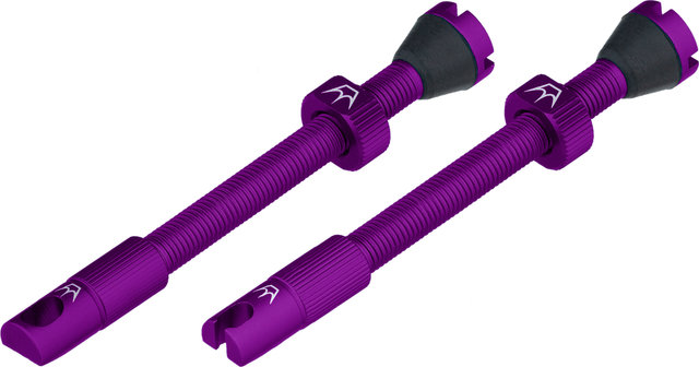 Peaty's Chris King Edition MK2 Tubeless Ventil 2er-Set - violet/SV 60 mm