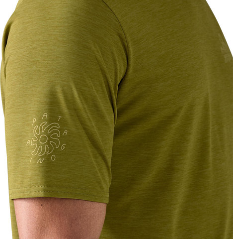 Patagonia Capilene Cool Daily Graphic Lands T-Shirt - wind runner-graze green x-dye/M