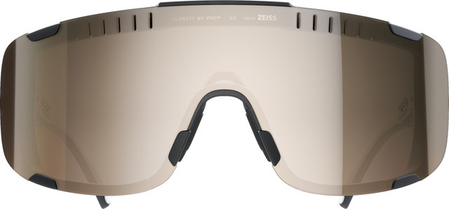 POC Lunettes de sport Devour Mid avec verre de rechange - uranium black | clarity trail-partly sunny silver