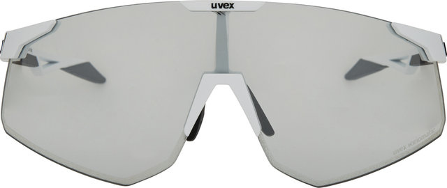 uvex pace perform V Sportbrille - white matt/litemirror silver