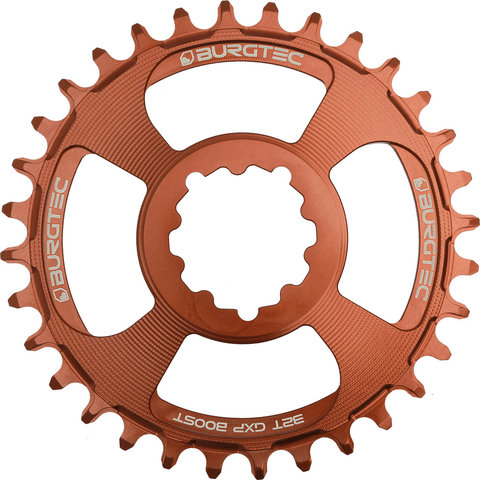 Burgtec 3 mm Offset Thick Thin Kettenblatt für SRAM 3-Bolt - kash bronze/32/32 Z
