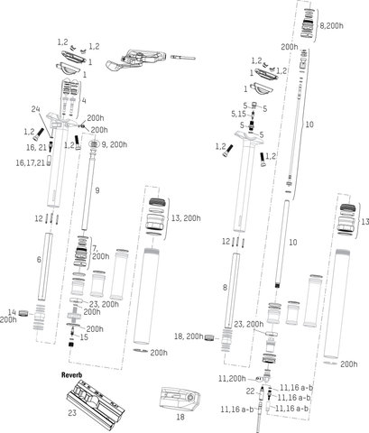 RockShox Pièces Détachées Tige Reverb/Reverb Stealth (A1-A2/2011-2016) - 4/universal