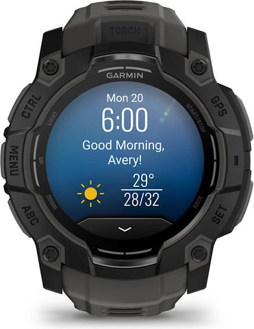 Garmin Instinct 3 50 mm AMOLED GPS multisport smartwatch - black