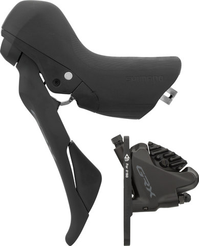 Shimano Frein à Disque GRX BR-RX400 + ST-RX600 - noir/Roue avant/Gauche (spécifique au côté)