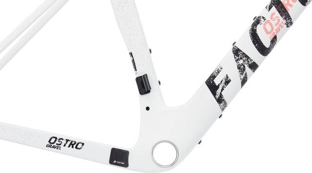 Factor OSTRO Gravel V.A.M. Disc T47a Shimano Kit de cuadro de carbono - white grunge/54 cm, 100 mm x 38 cm, SB 0 mm