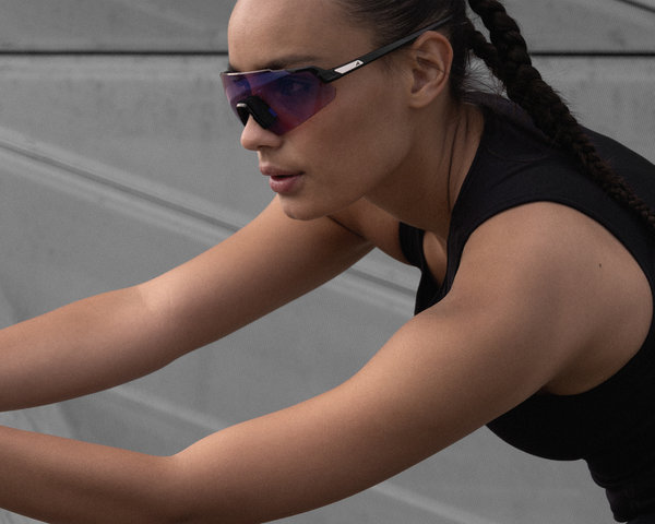 Alpina Gafas deportivas TURBO AIR negro mate Q-LITE azul - black mate | pink