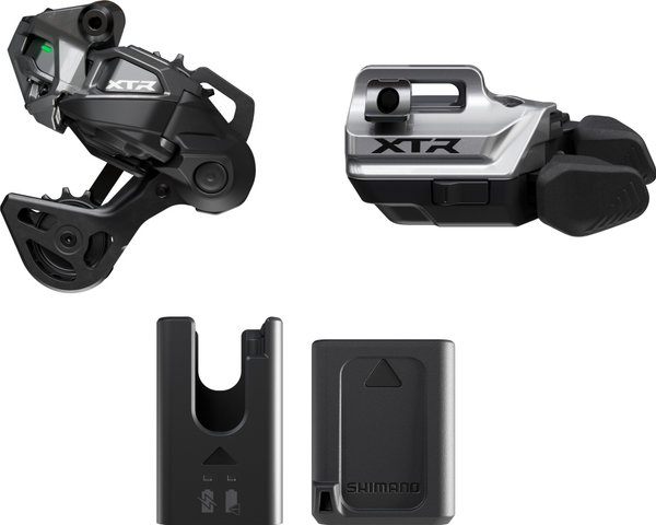 Shimano Kit de mise à niveau de transmission XTR DI2 M9250, RD-M9250-GS, SW-M9 - noir-argenté/aucun