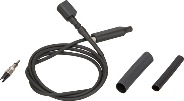 SON Boîtier de Raccordement Coaxial avec Fiche, Adaptateur et Câble - noir-argenté