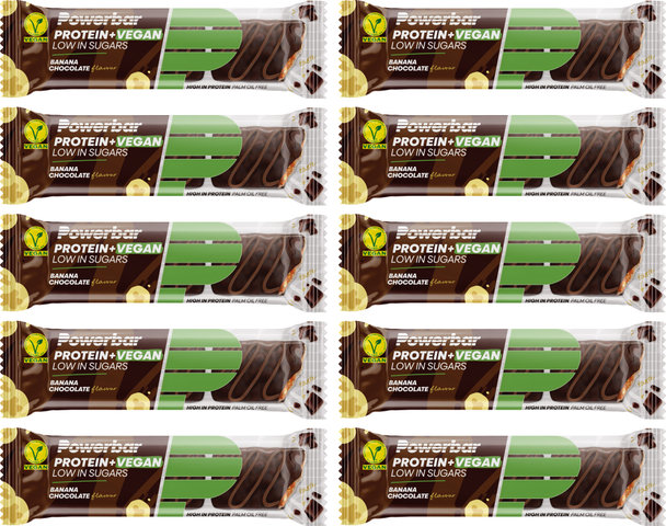 Powerbar Protein Plus Low Sugar Vegan Bar - 10 pieces - banana chocolate