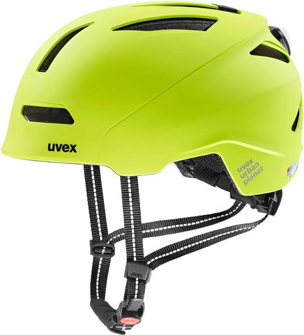 uvex casco LED urban planet - lime matt/54 - 58 cm