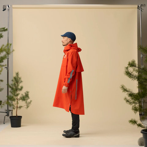 Fjällräven Poncho Hoja Rain Fox - flame orange | L/XL
