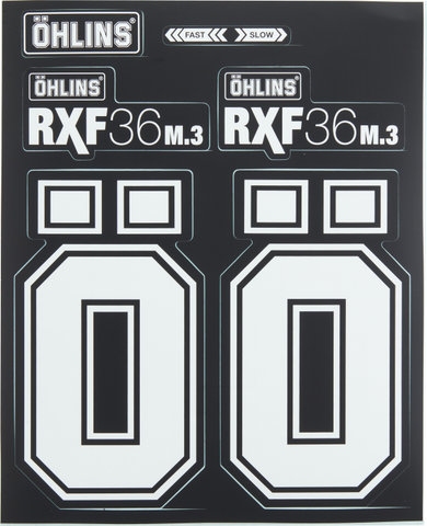 ÖHLINS Sticker set for RXF36 suspension fork - white | 29"