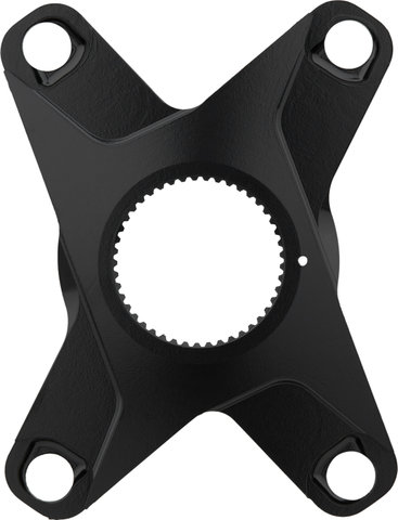 Rotor Étoile de Pédalier ALDHU 3D+ / VEGAST, 4 bras, boulonnage de 110 mm - noir-brillant