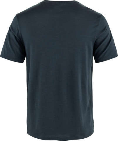 Fjällräven T-shirt Hoja Wool - dark navy | L