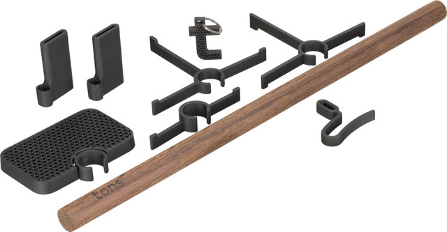 Tons Soporte de pared Rack D Tons - smoked oak